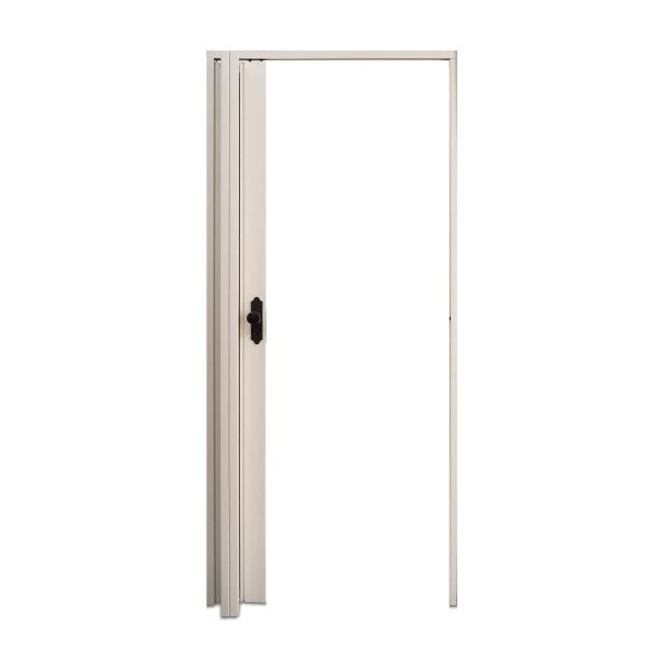 Beyaz Renk Camlı Pvc Akordiyon Katlanır Kapı