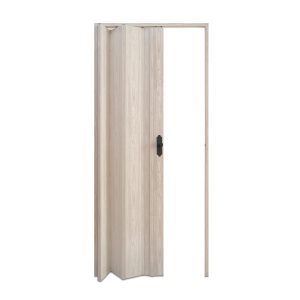 Akçaağaç Renk Camsız Çift Açılım Pvc Akordiyon Katlanır Kapı