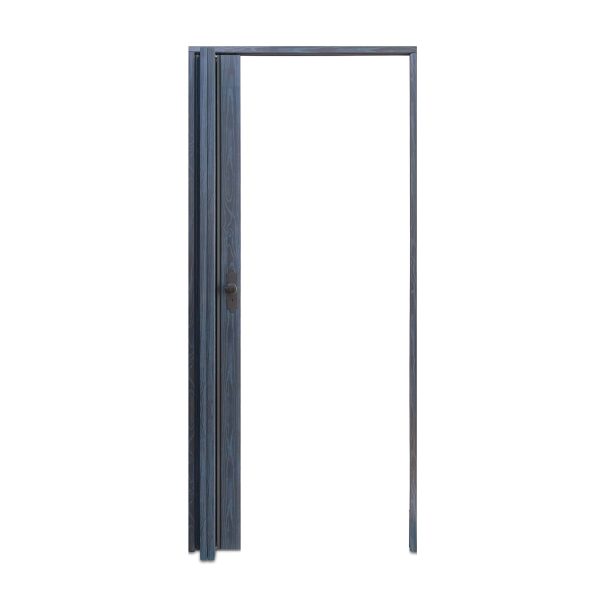 Antrasit Renk Camsız Pvc Akordiyon Katlanır Kapı